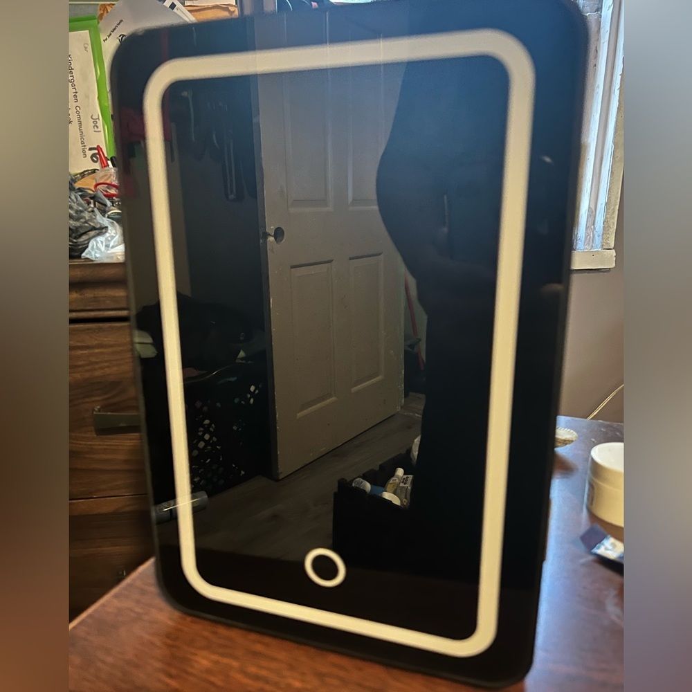 Personal Chiller LEDLighted MiniFridge with Glass Door,BlackStandard Hinge Door